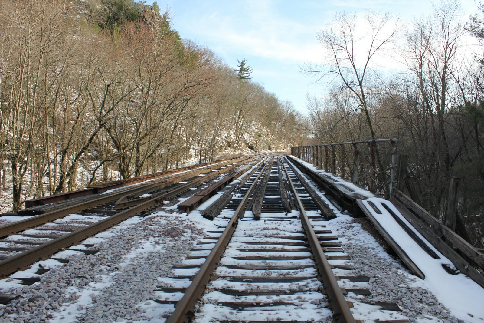 Looking south